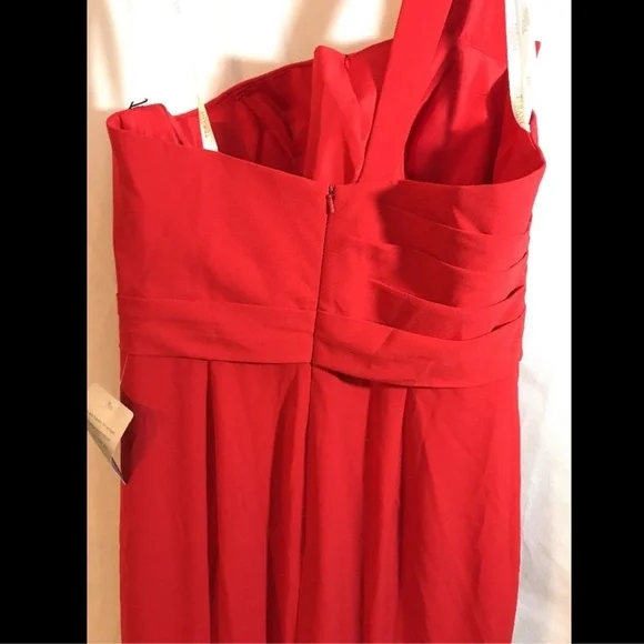 NWT Terani Couture One-Shoulder Mermaid‎ Gown Red [SZ 12 ]